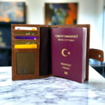 Çıtçıtlı Kartlıklı Deri Pasaport Cüzdanı - Görsel 2