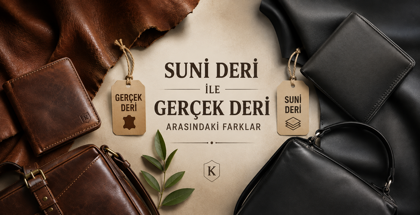Hakiki deri cüzdan ve kartlık, el dikişi detayı